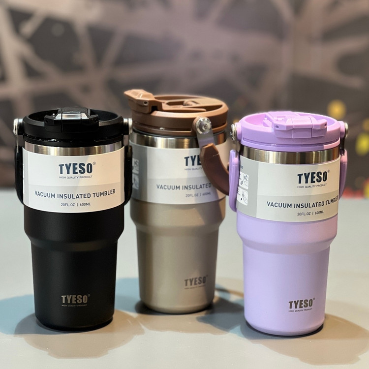 تراول ماگ TYESO دستهدار دوحالته 600 میلی لیتر
