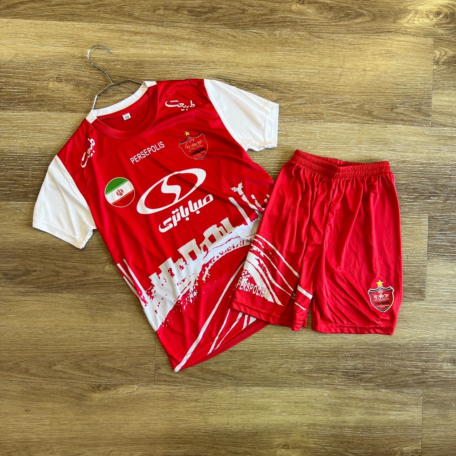 پیراهن شورت فوتبالی نوجوانه پرسپولیس کیت هواداری