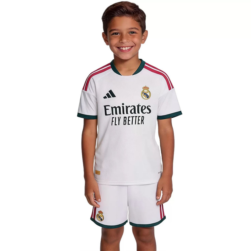 ست تی شرت و شلوارک ورزشی مردانه مدل رئال مادرید Home 2027