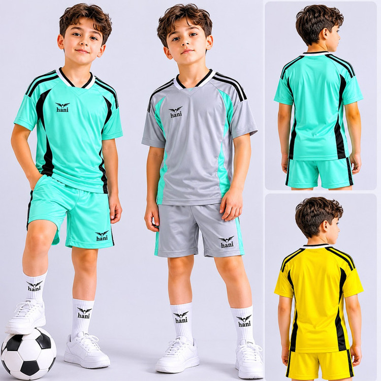 ست پیراهن و شلوارک ورزشی پسرانه مدل J120