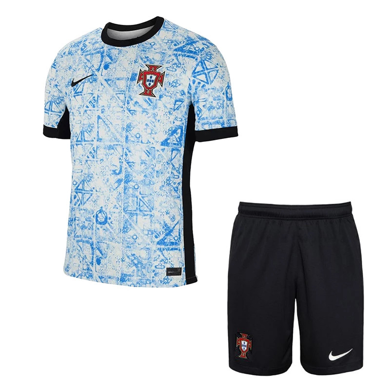 ست پیراهن و شورت ورزشی پسرانه مدل پرتغال Away 2024
