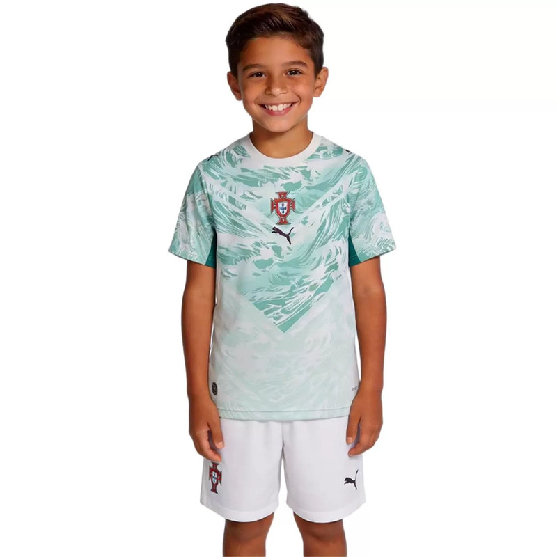 ست تی شرت و شلوارک ورزشی پسرانه مدل پرتغال Away 2026
