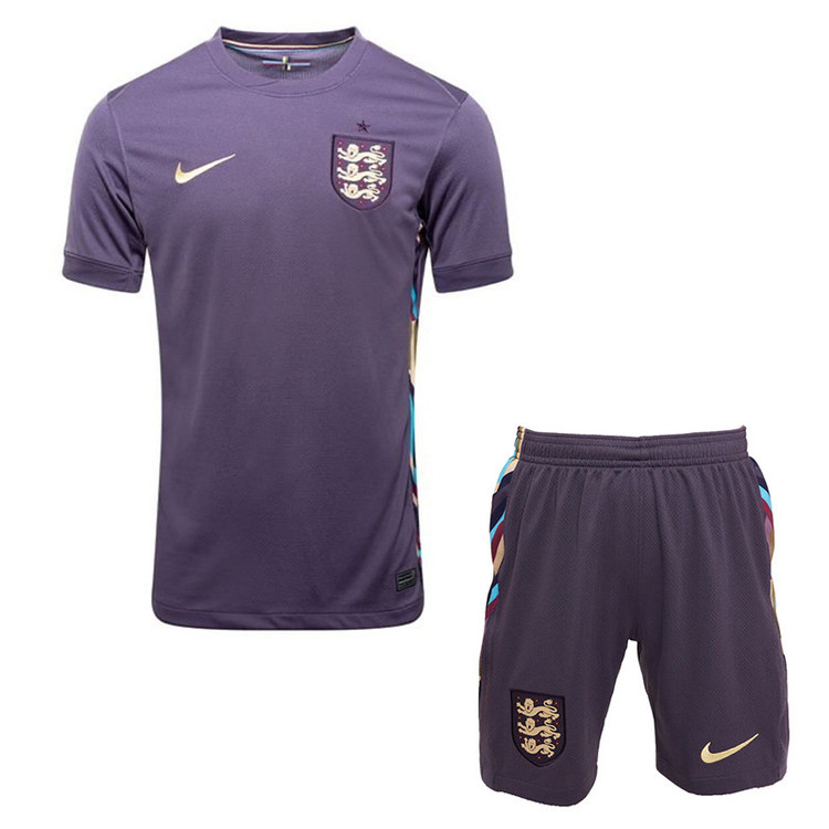 ست تی شرت و شلوارک ورزشی پسرانه مدل Away 2024