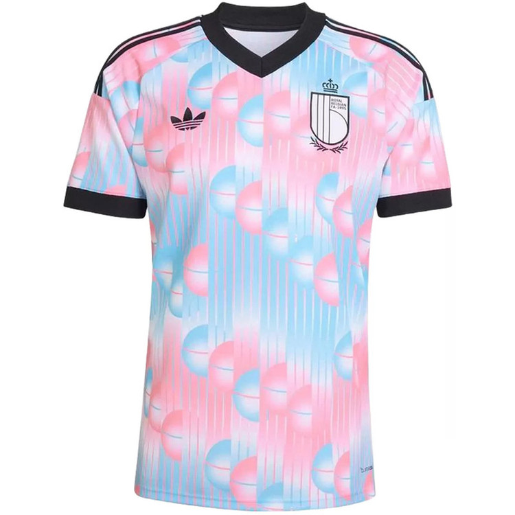 ست تی شرت و شلوارک ورزشی پسرانه مدل بلژیک Away 2026