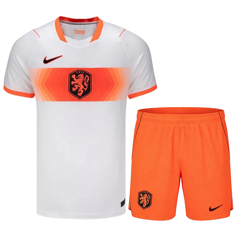 ست تی شرت و شلوارک ورزشی پسرانه مدل هلند Away 2026