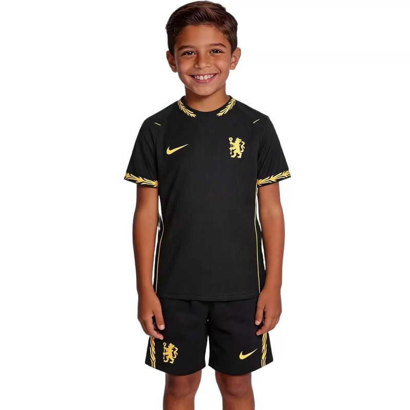 ست تی شرت و شلوارک ورزشی پسرانه مدل چلسی Away 2027