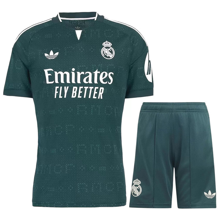 ست تی شرت و شلوارک ورزشی پسرانه مدل رئال مادرید Away 2027