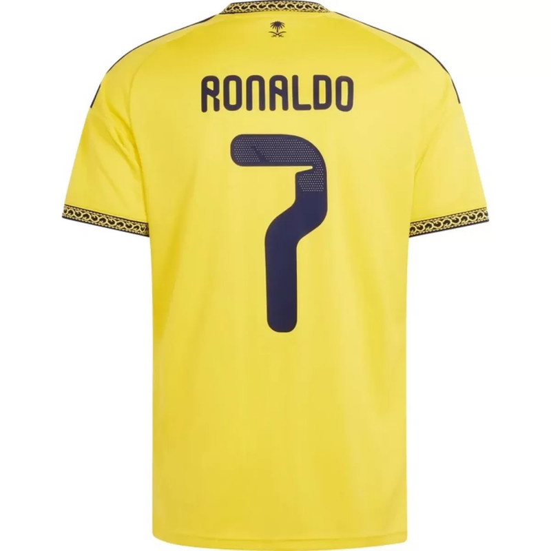 ست تی شرت و شلوارک ورزشی پسرانه النصر مدل رونالدو Home 2027
