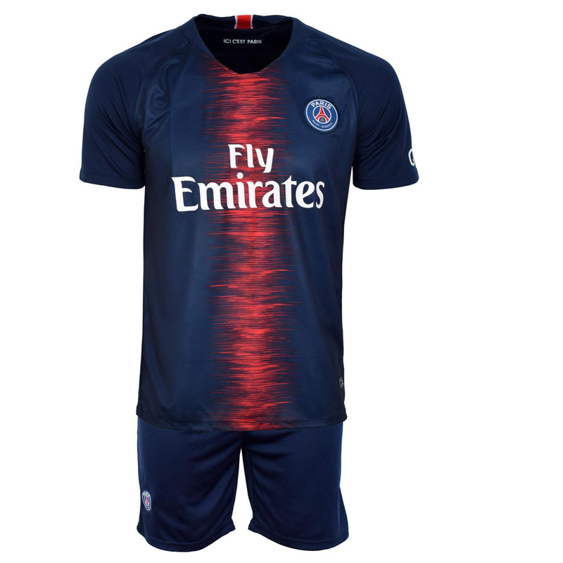 پیراهن و شورت ورزشی پسرانه طرح نیمار مدل psg18/19