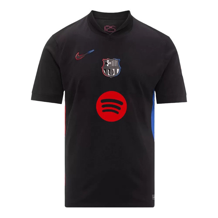 ست تی شرت و شلوارک ورزشی پسرانه مدل بارسلونا Away 2025