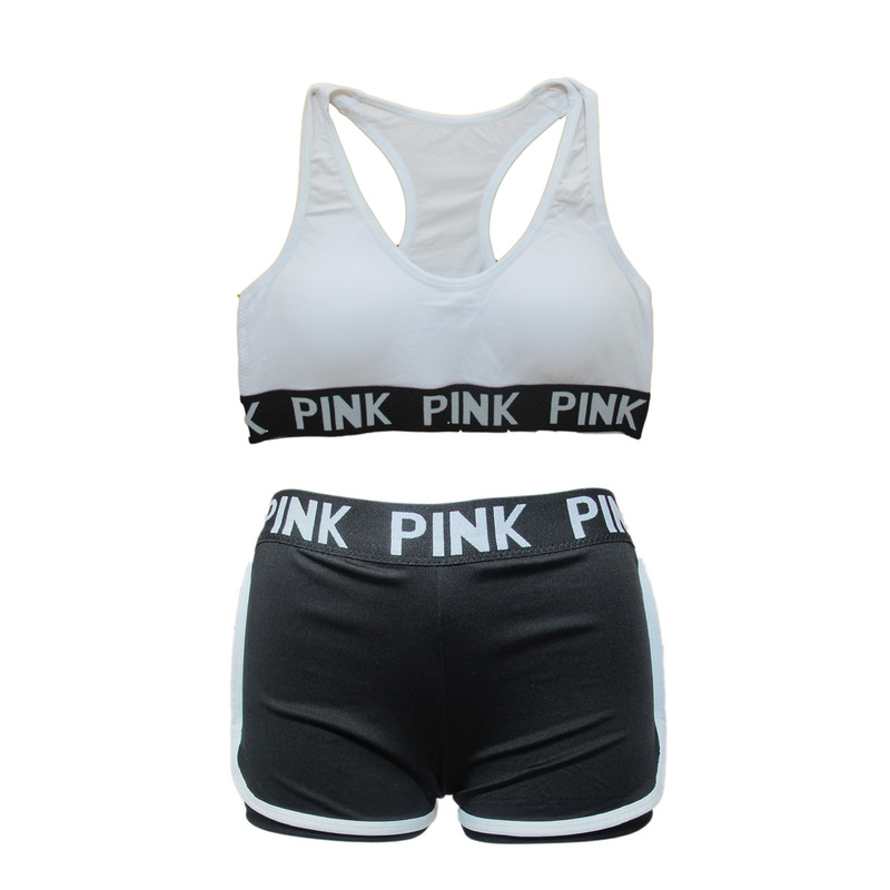 ست نیم تنه و شلوارک ورزشی اکسیژ مدل Pink03