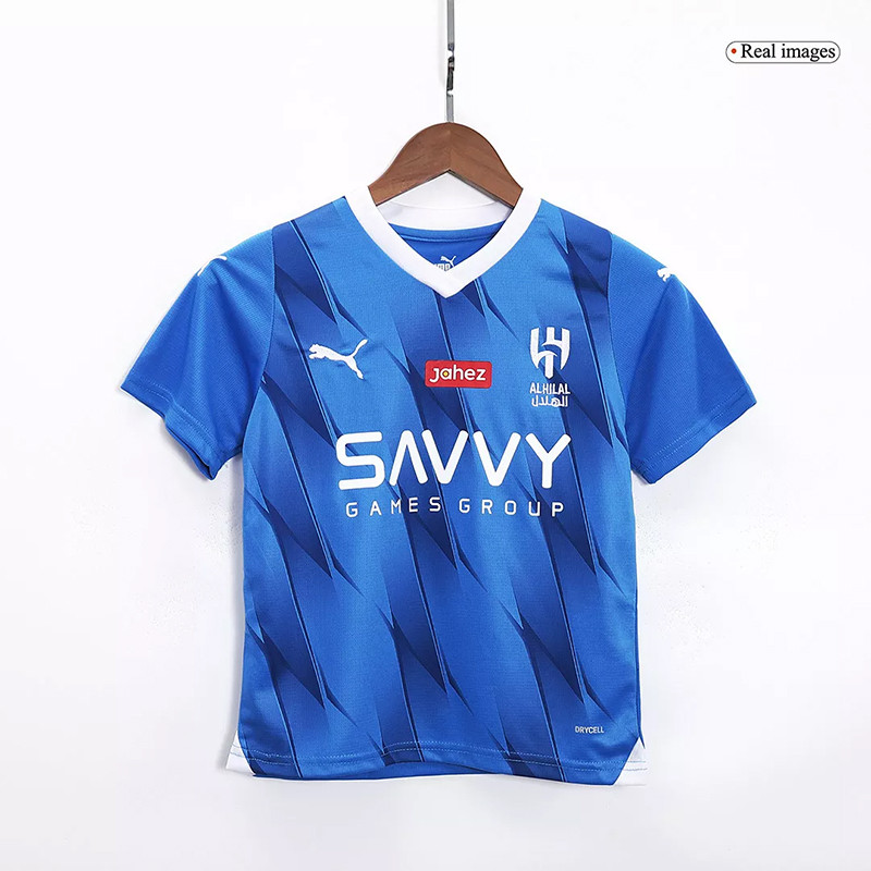 ست تیشرت و شلوارک ورزشی پسرانه مدل الهلال Home 2024