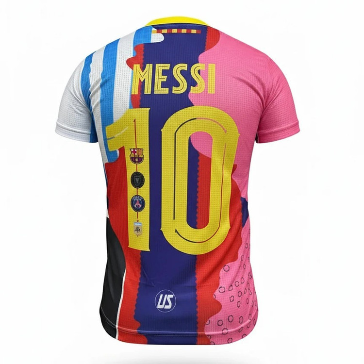 ست تیشرت و شلوارک ورزشی پسرانه مدل کیت _messi