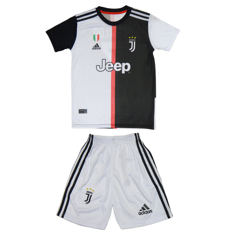 ست پیراهن و شورت ورزشی پسرانه طرح یوونتوس کد Juventus-2020