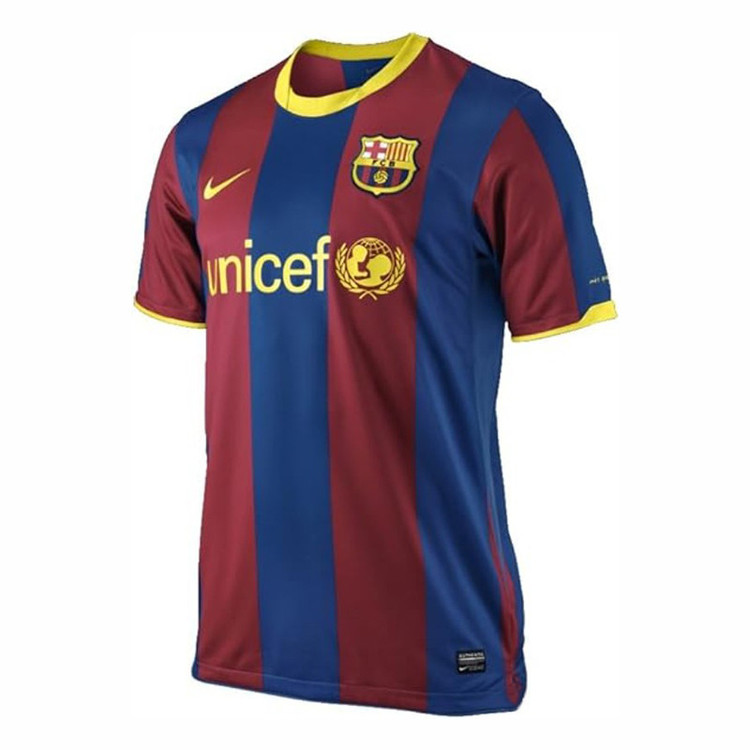 ست تیشرت و شلوارک ورزشی پسرانه مدل بارسلونا Home 2011