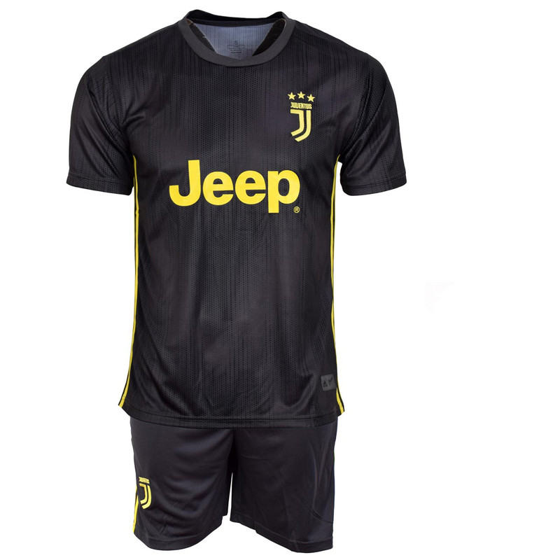 پیراهن و شورت ورزشی پسرانه طرح رونالدو مدل juventus18/19