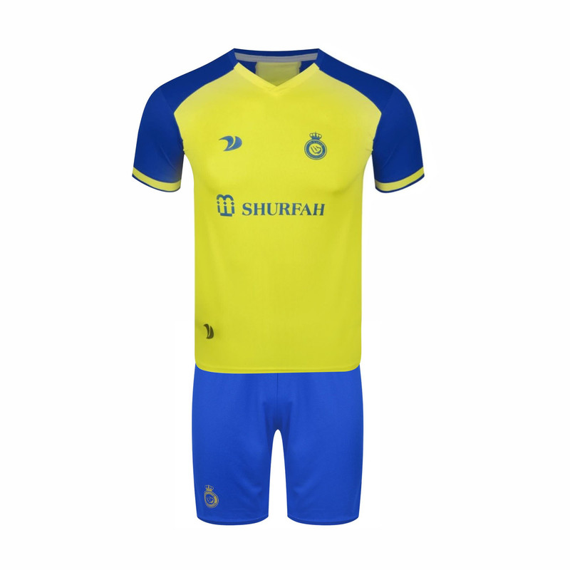 ست پیراهن و شورت ورزشی پسرانه مدل رونالدو النصر 2023