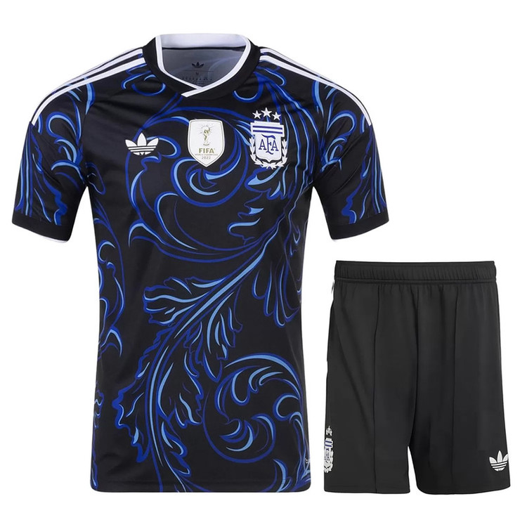 ست تی شرت و شلوارک ورزشی پسرانه مدل آرژانتین Away 2026