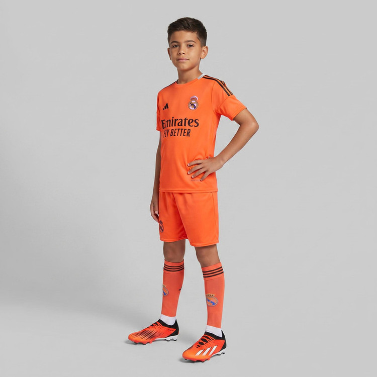ست 3 تکه لباس ورزشی پسرانه مدل رئال مادرید طرح امباپه کد 2025N