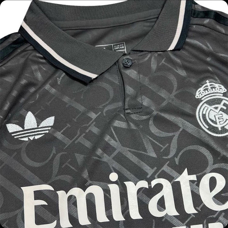ست پولوشرت و شلوارک ورزشی پسرانه مدل رئال مادرید Away 2025
