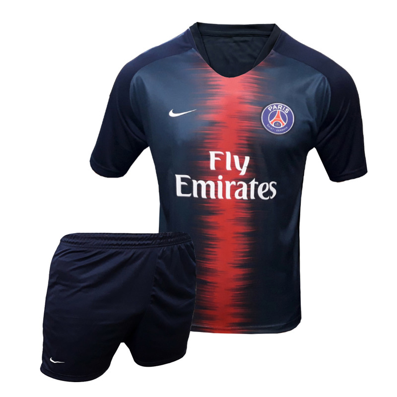 ست تیشرت و شلوارک ورزشی پسرانه مدل Mbappe07 کد A-1099