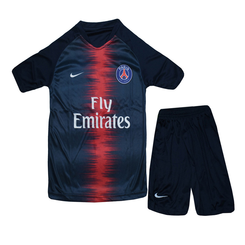 ست تیشرت و شلوارک ورزشی پسرانه مدل Mbappe07 کد A-1099