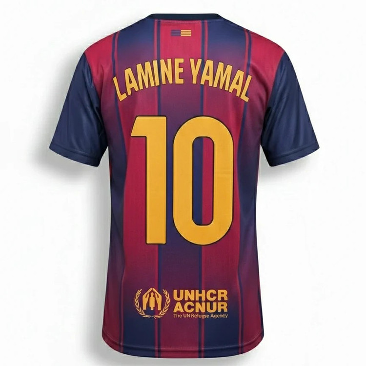 ست 3 تکه لباس ورزشی پسرانه مدل کیت بارسلونا_YAMAL10