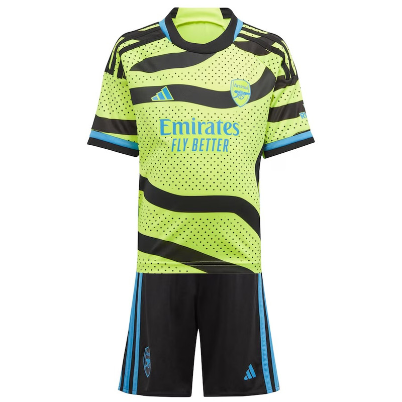 ست تیشرت و شلوارک ورزشی پسرانه مدل آرسنال Away 2024