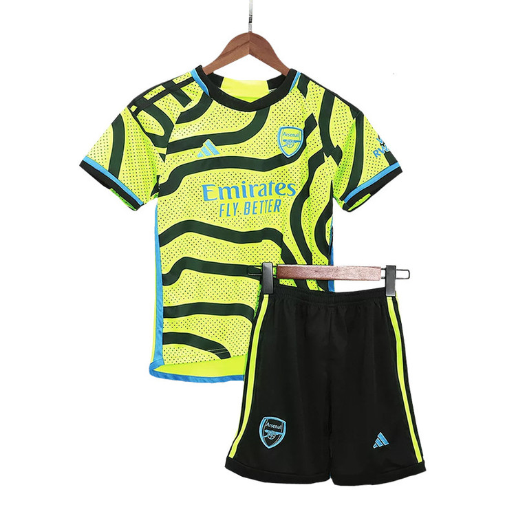 ست تیشرت و شلوارک ورزشی پسرانه مدل آرسنال Away 2024