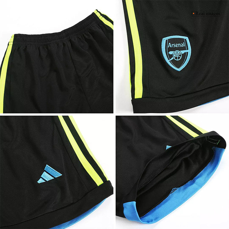 ست تیشرت و شلوارک ورزشی پسرانه مدل آرسنال Away 2024